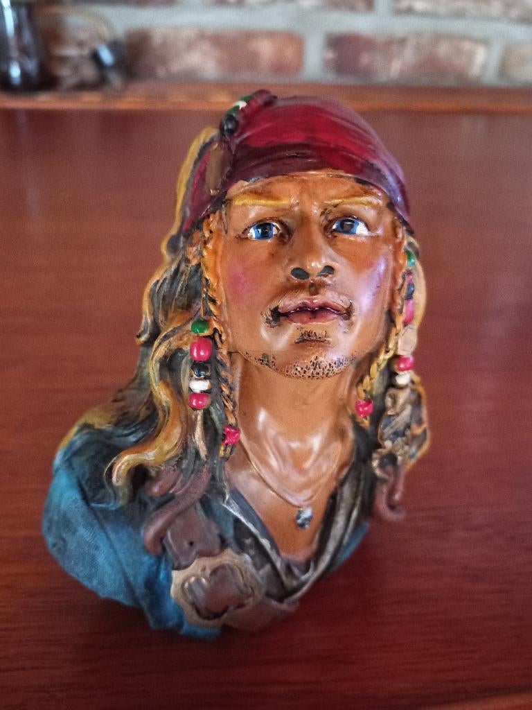 Buste Piraat Jack Sparrow, Ophalen, Nieuw, Mens