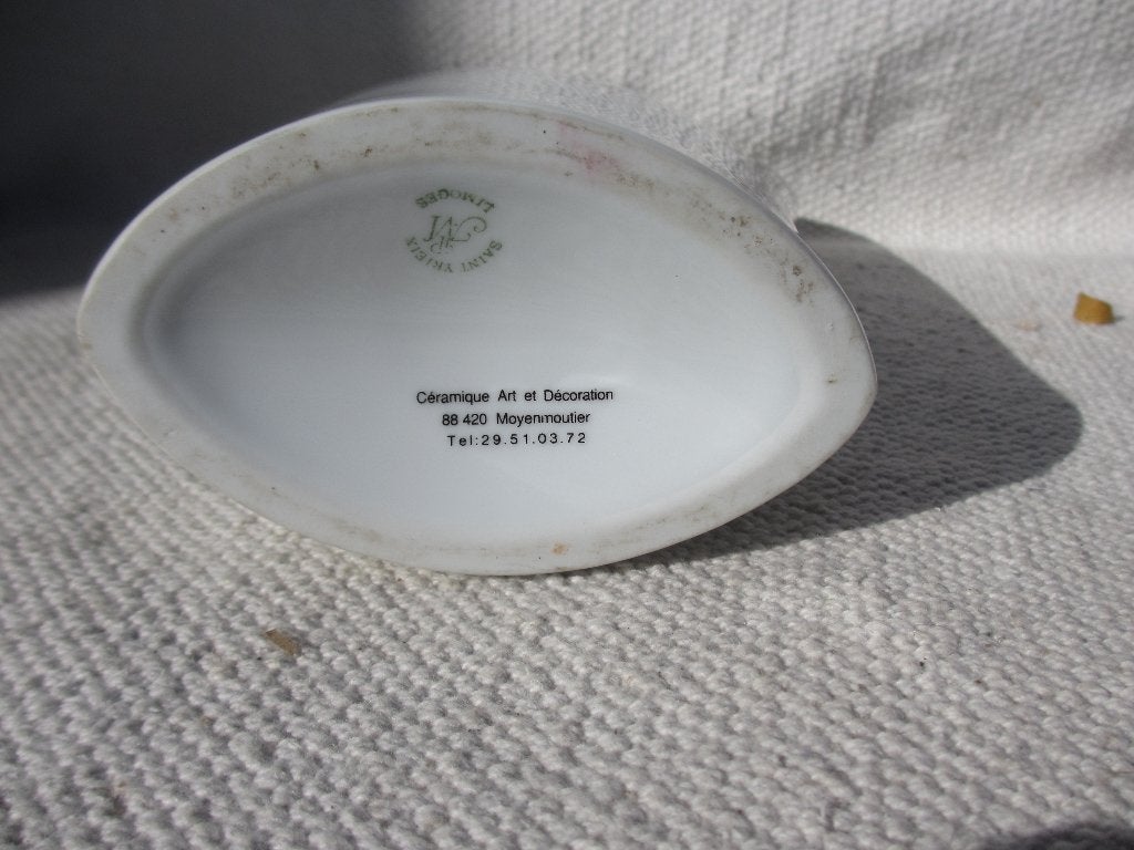 Vaas Limoges "La Tour de la Liberte" Saint Die des Voges, Wit, Ophalen of Verzenden, Zo goed als nieuw, 19 cm
