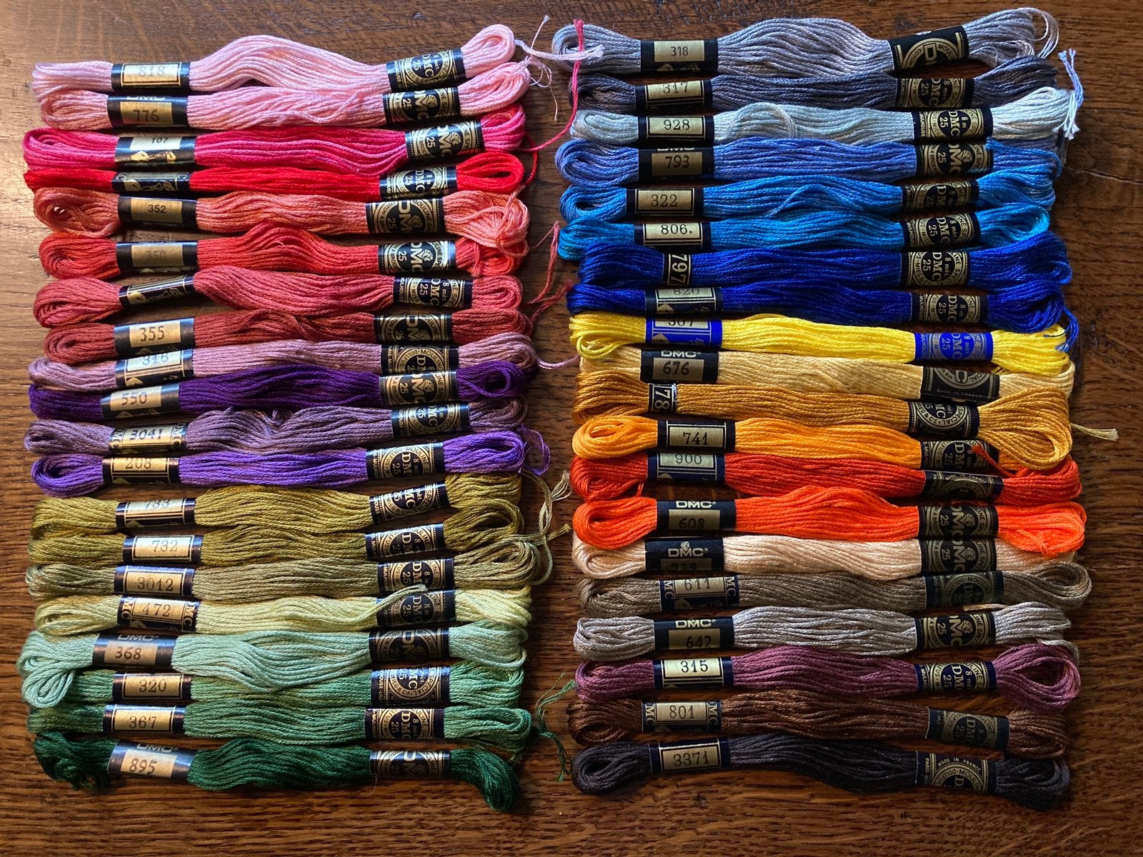 DMC dmc Borduurgaren borduurzijde set 40 stuks, Ophalen of Verzenden, Zo goed als nieuw, Handborduren, Borduurgaren of Zijde