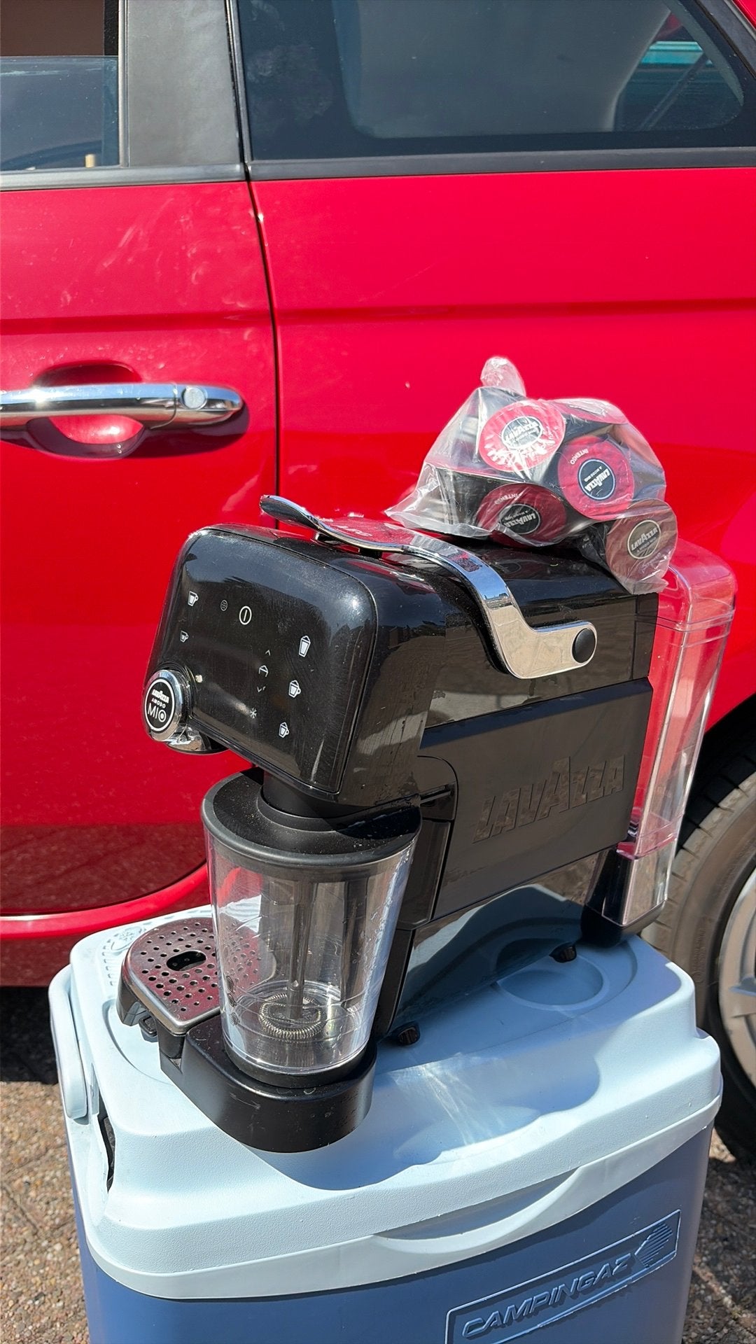 AEG Lavazza A Modo Mio Espria Plus koffiezetapparaat, Witgoed en Apparatuur, Koffiezetapparaten, Ophalen, Koffiepads en cups, Gebruikt