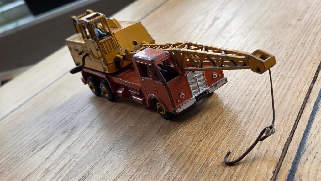 Oude Dinky Toys hijskraan 20 ton lorry mounted crane 972, Verzenden, Gebruikt, Bus of Vrachtwagen, Dinky Toys