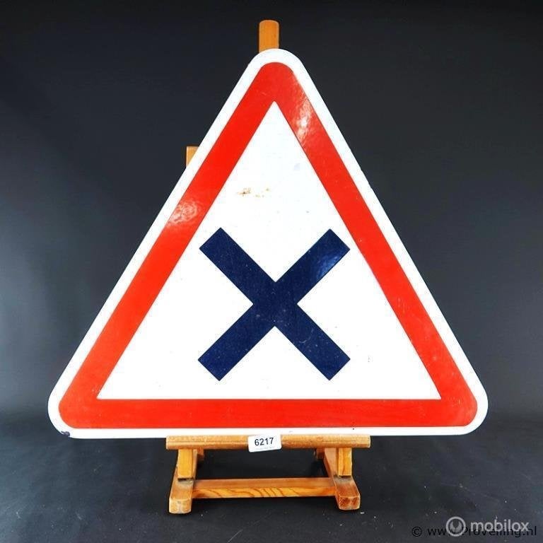 Online Veiling: Emaille waarschuwingsverkeersbord (klasse...