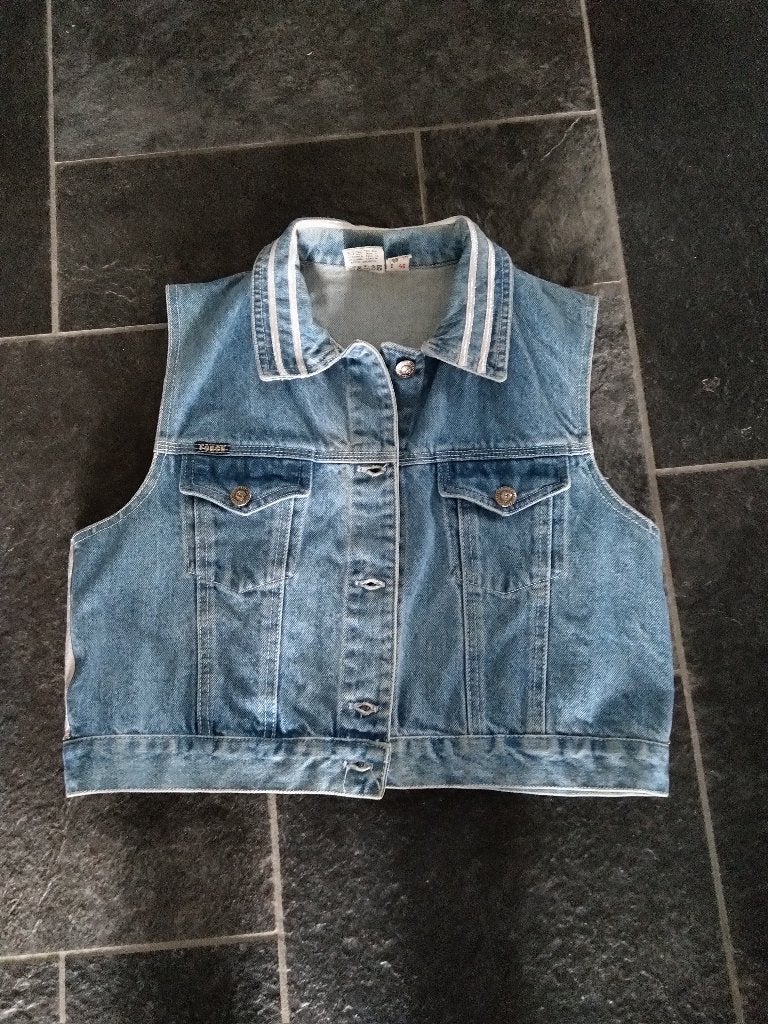 DAMES GILET JEANS MAAT 38 UNITED FORCE NIET GEDRAGEN, Ophalen, Zo goed als nieuw, Maat 38/40 (M)