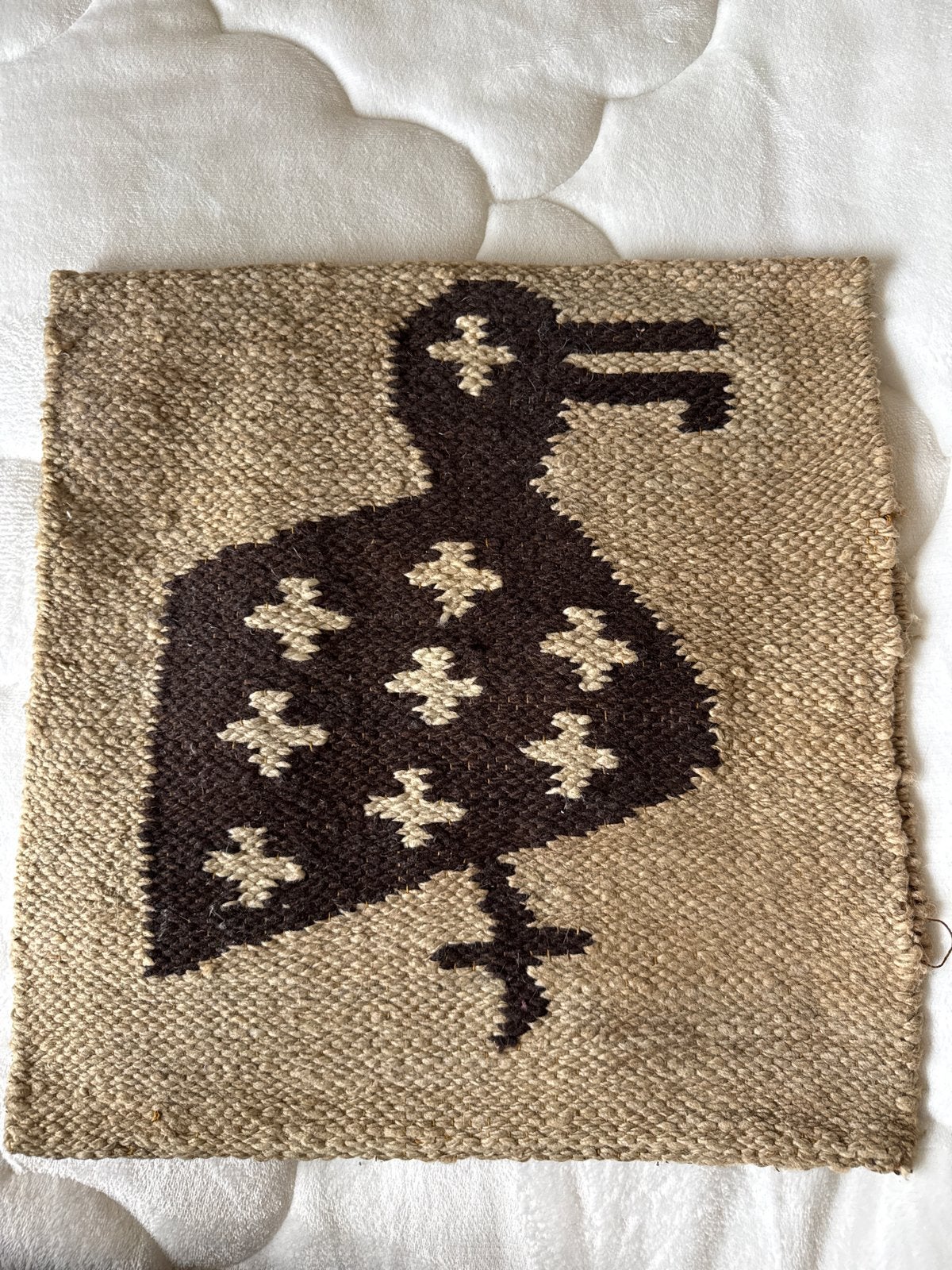 Handgemaakt vintage Peruaans kussenhoes  100% wol, Ophalen of Verzenden