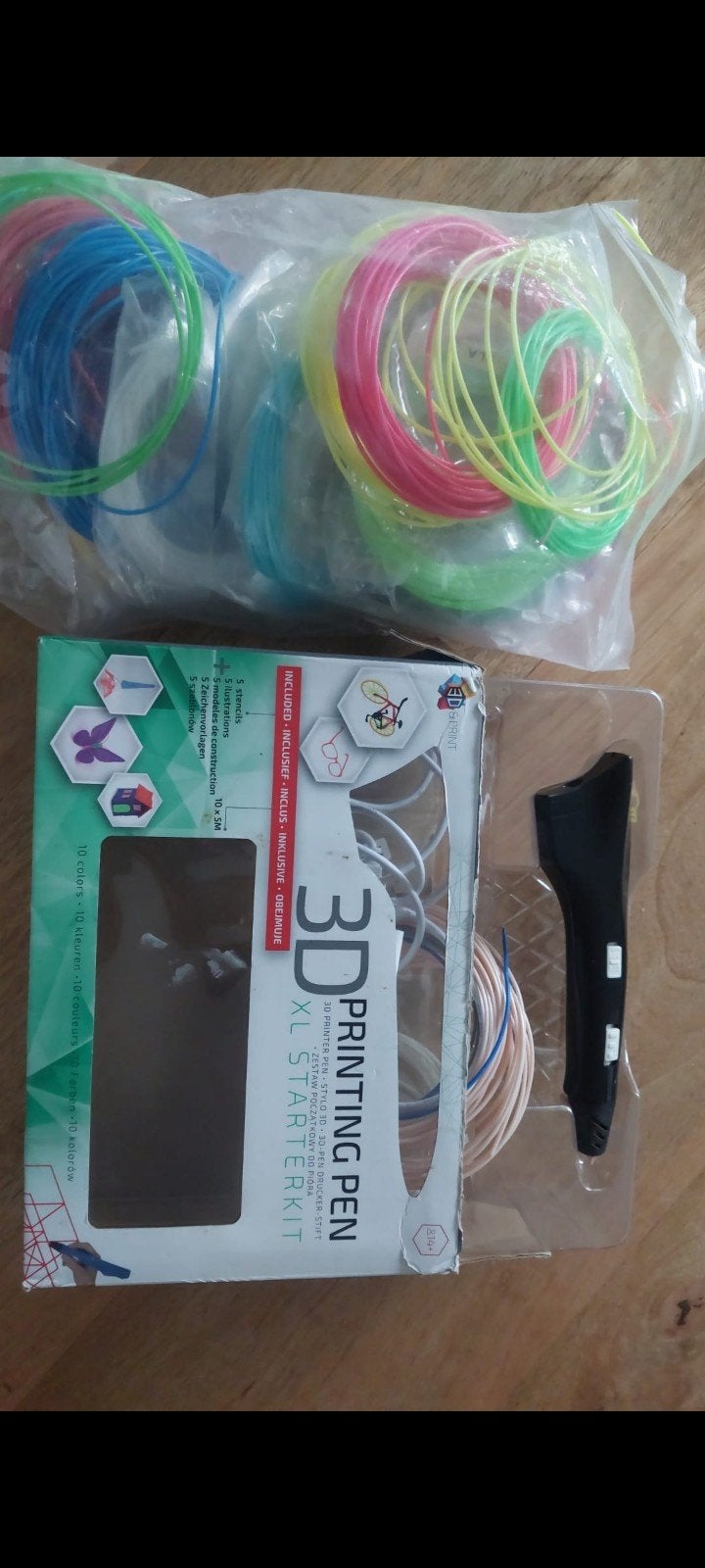 3D printer pen, Ophalen