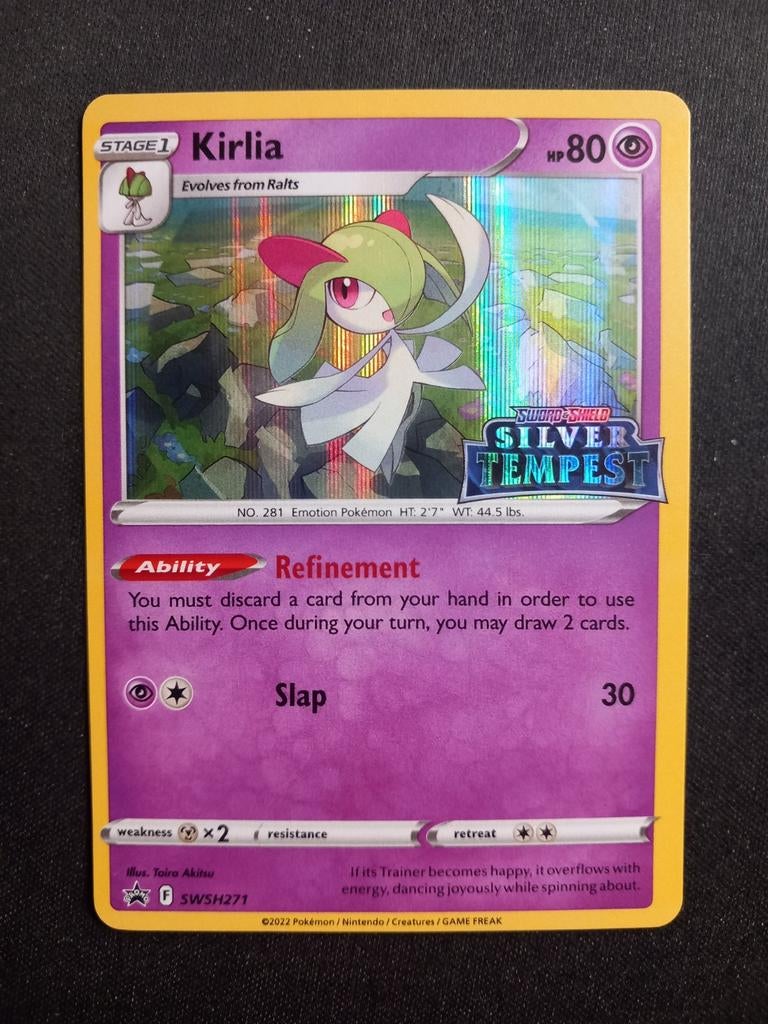 Pokemon Kirlia SWSH271 Black Star Promo NM, Verzenden, Zo goed als nieuw, Losse kaart, Foil
