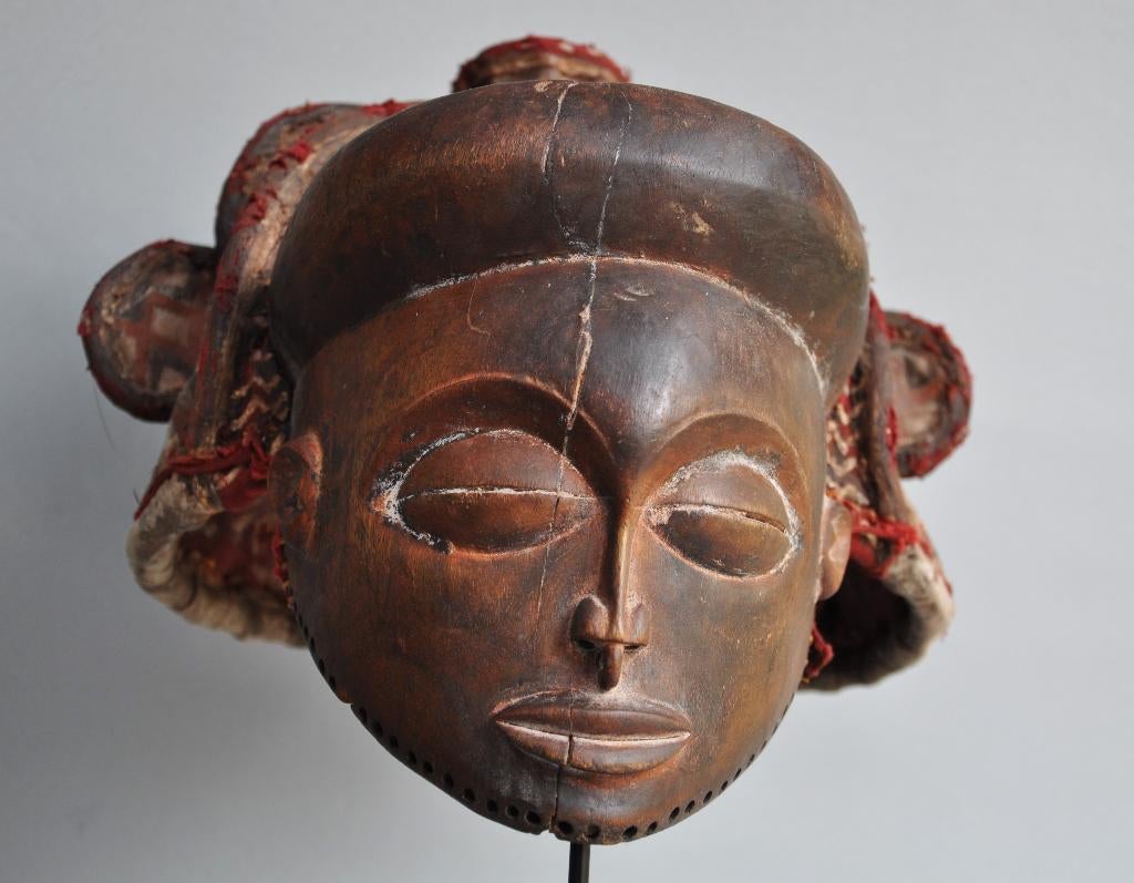 Imposant CHOKWE masker, Angola, 1960 - 70, Ophalen of Verzenden