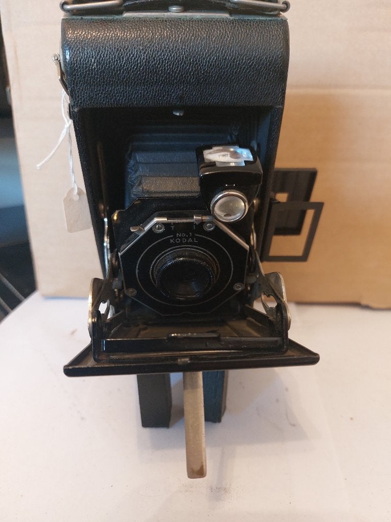 Vintage Kodak Junior Six-16 Series II vouwcamera+hoesje (21), Ophalen of Verzenden, Voor 1940, Fototoestel
