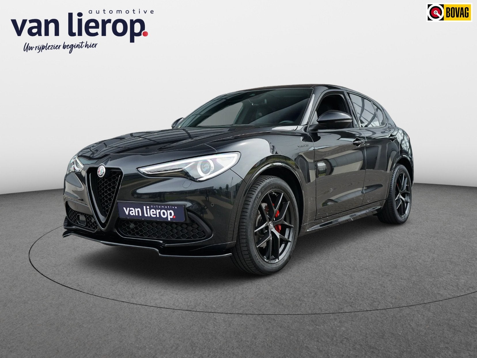 Alfa Romeo Stelvio 2.0 T AWD Veloce 2021 280 PK | TREKHAAK, Auto's, Automaat, Dealer onderhouden, Zwart, 4 cilinders