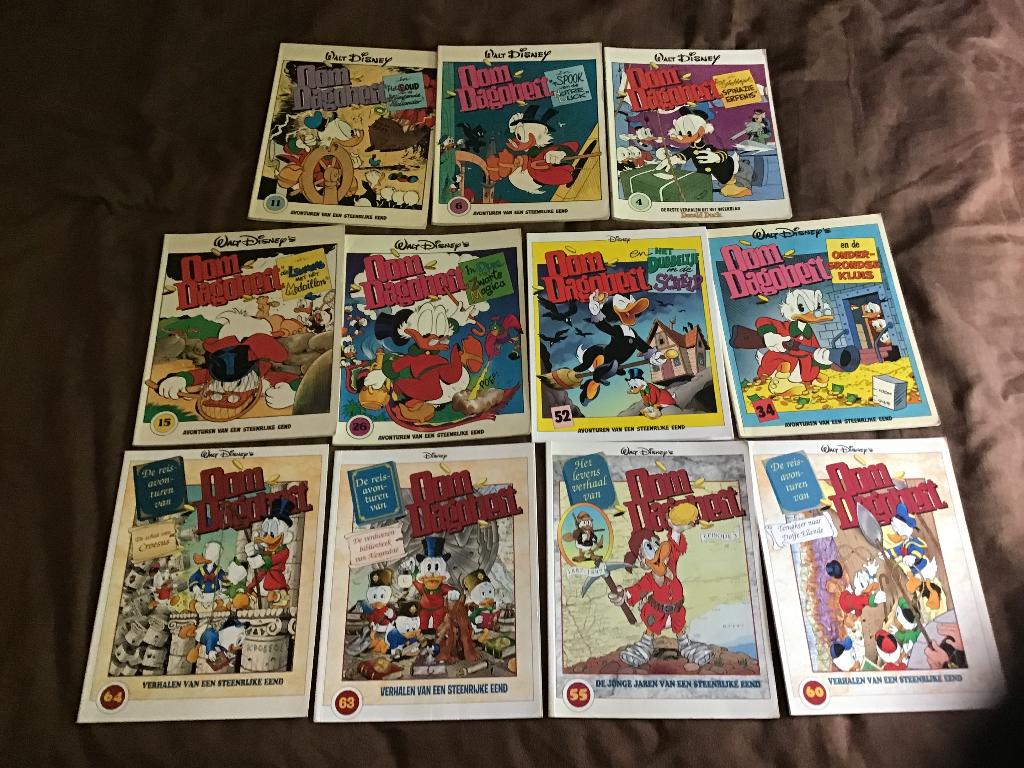 11 delen oom Dagobert, Meerdere stripboeken, Ophalen of Verzenden, Gelezen