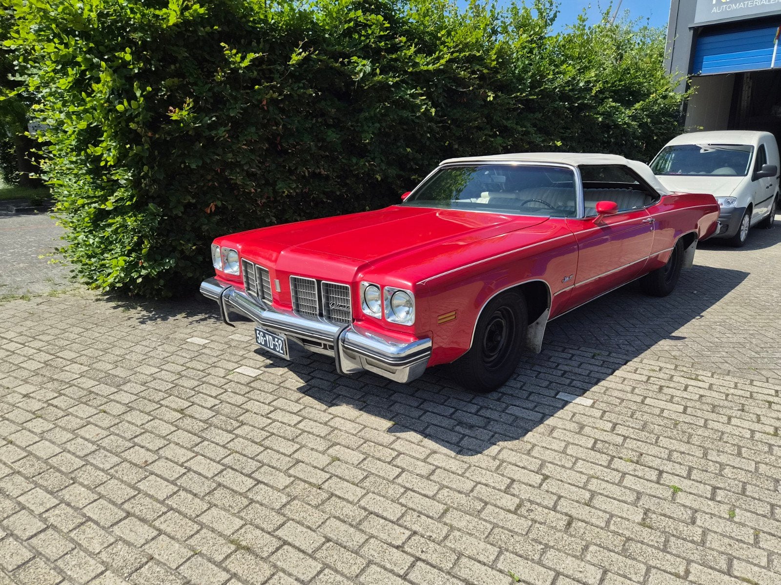 7. 5 Rocketmotor oldsmobile cabriolet, Auto's, Oldsmobile, Particulier, Benzine, Euro 6, Automaat, Rood, Overige kleuren, Leder