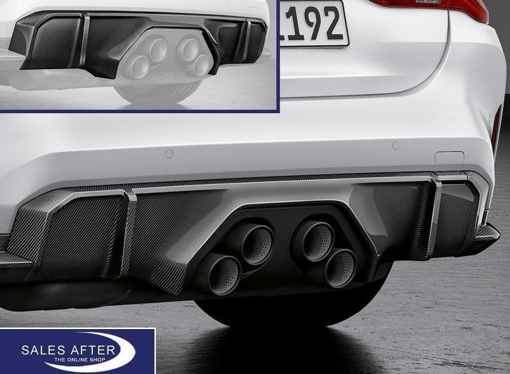 Achterbumper Diffuser Carbon -BMW M3 of M4  ///M-Performance, Ophalen of Verzenden, BMW origineel, Www.bmw-group. nl, BMW Germany