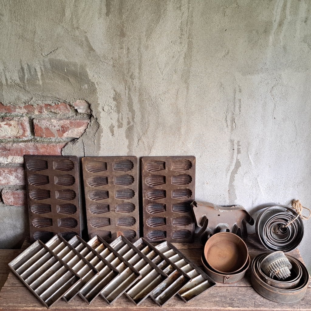 Oude bakkerspullen Madeleine uitsteekvorm mal bakvorm Etage3, Gebruikt, ., Ophalen of Verzenden, .
