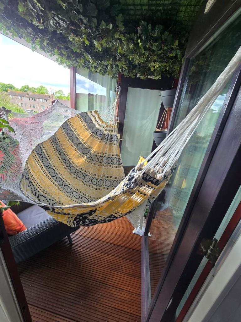 Luxe 2‑persoons Surinaamse hangmat, handgeweven & supersterk, Tuin en Terras, Hangmatten, Nieuw, Meerpersoons, Binnen, Buiten