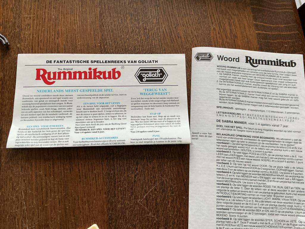 Woord Rummikub - Het overbekende familiespel, Ophalen of Verzenden, Gebruikt, Overige typen