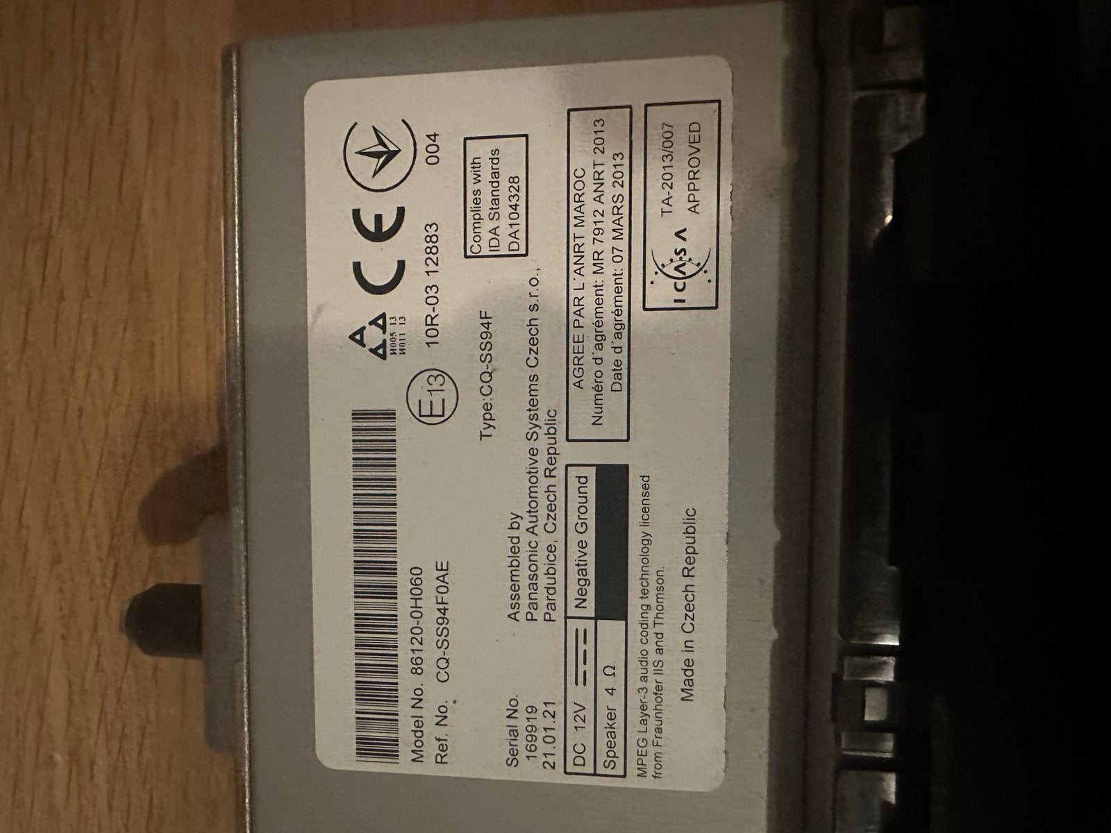 Toyota Aygo / Peugeot/ Citroën Radio, Ophalen, Gebruikt