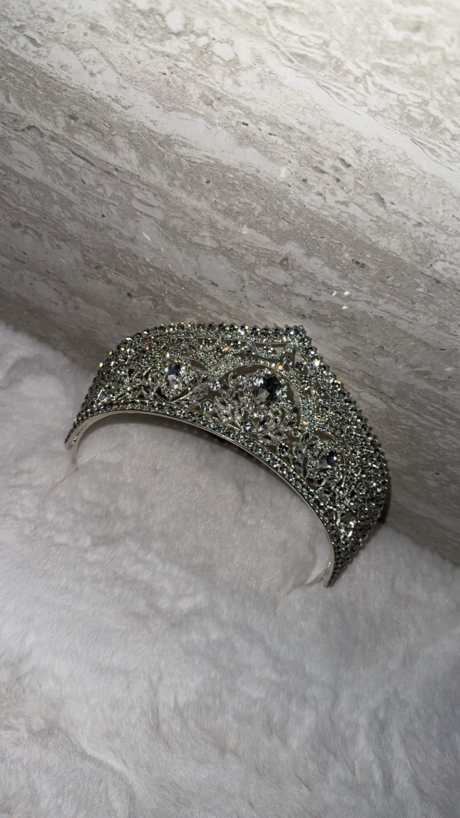 Bruidskroon Unieke en Schitterende Strass Kroon, Ophalen of Verzenden, Nieuw, Overige kleuren, Accessoires