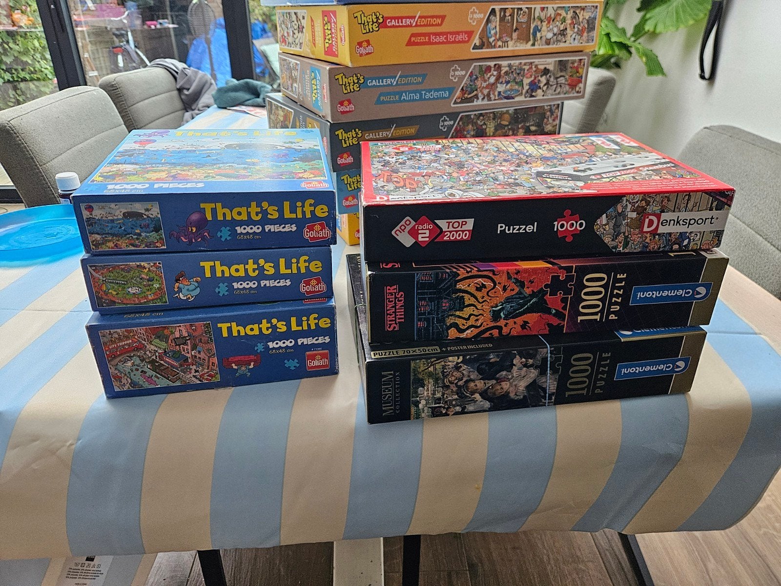 Diverse 1000 stukjes puzzels, Hobby en Vrije tijd, Ophalen of Verzenden, 500 t/m 1500 stukjes, Zo goed als nieuw, Legpuzzel