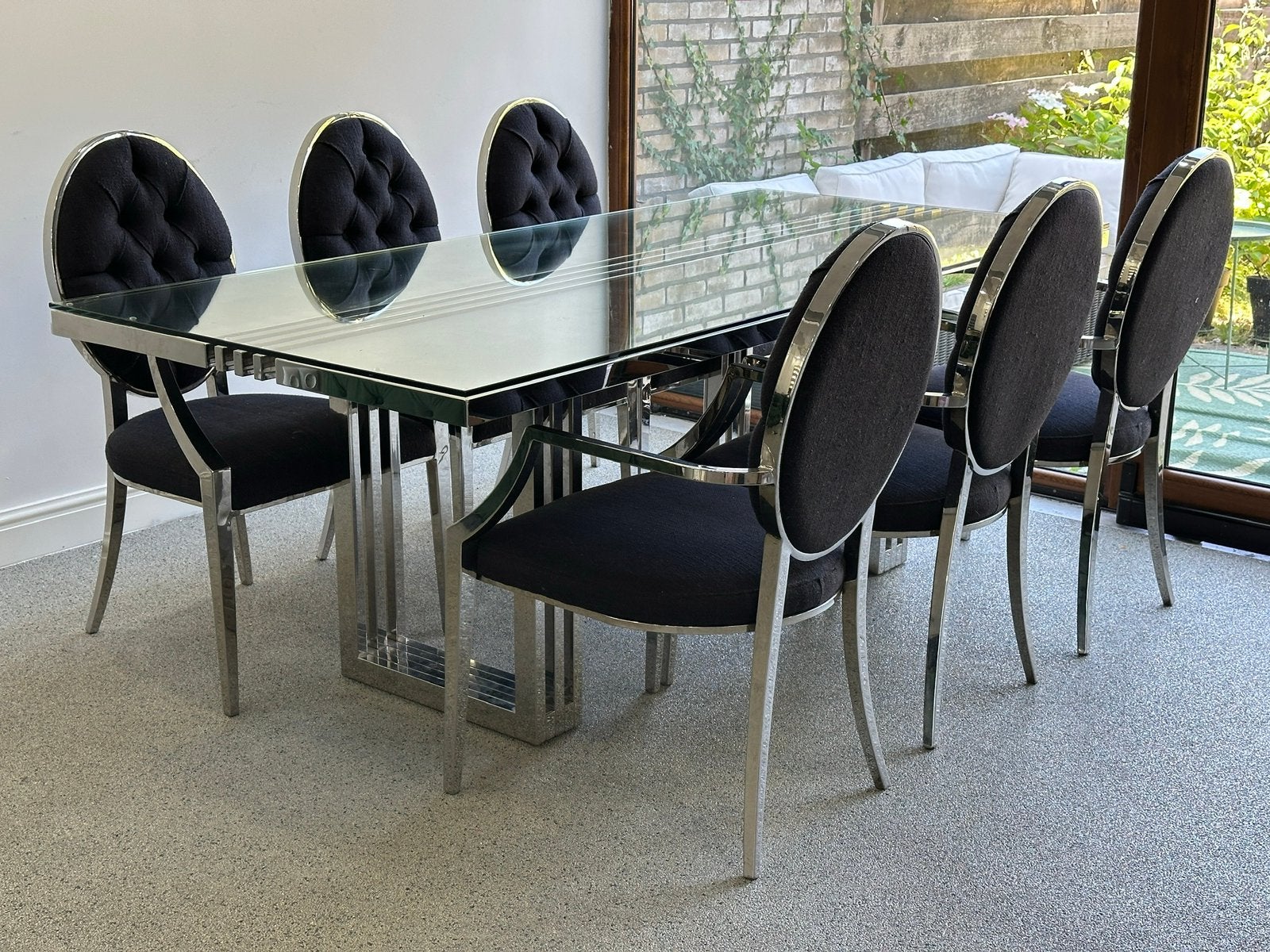 Eichholtz Collectie | Tafel, 8x stoelen, Dressoir, Vazen …, Ophalen, Gebruikt, 100 tot 150 cm, 75 cm of meer