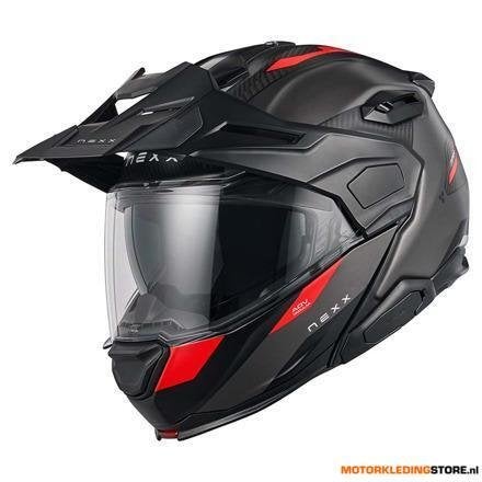 Nexx X.LIFECOUNTRY Terra Systeemhelm, Grijs-Rood, Ophalen of Verzenden, Nieuw met kaartje