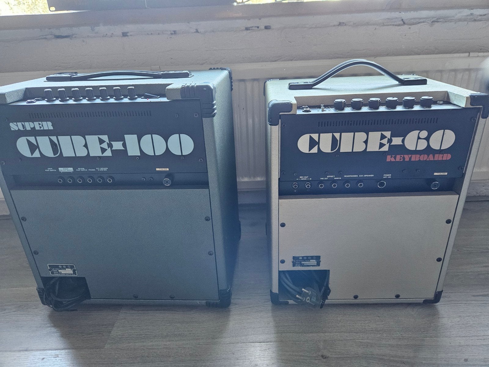 Roland Cube-60 en Super Cube-100 Keyboard Versterkers, Ophalen, Gebruikt, 100 watt of meer