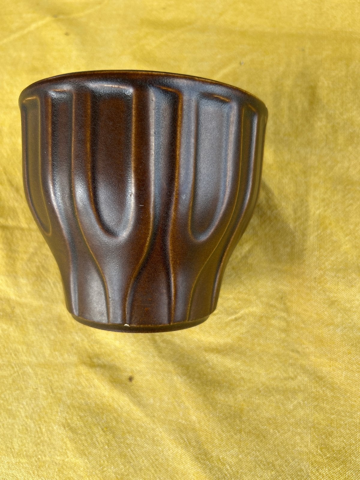 Mooie bruine Jasba pot - Vintage keramiek, Ophalen of Verzenden