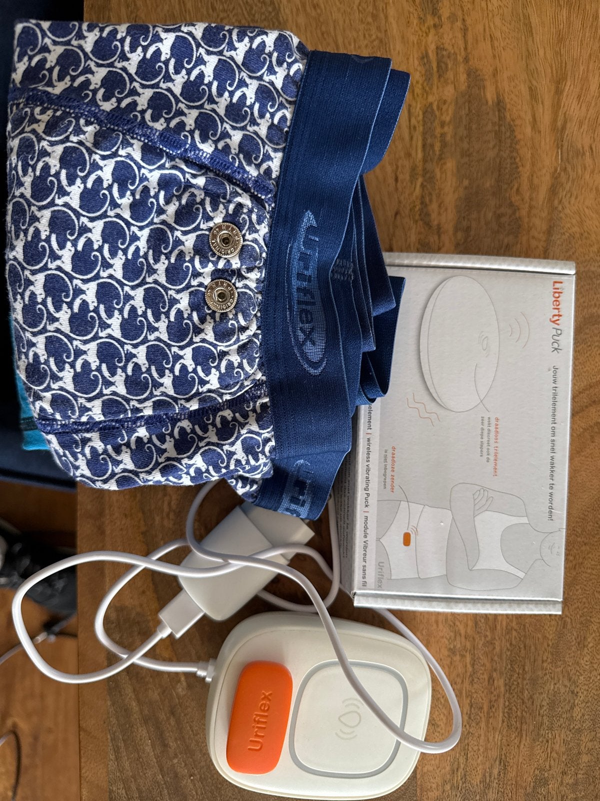 Urinflex met 5 broekjes met Liberty Pack trilmodule, Kinderen en Baby's, Kinderspulletjes, Ophalen of Verzenden, Zo goed als nieuw