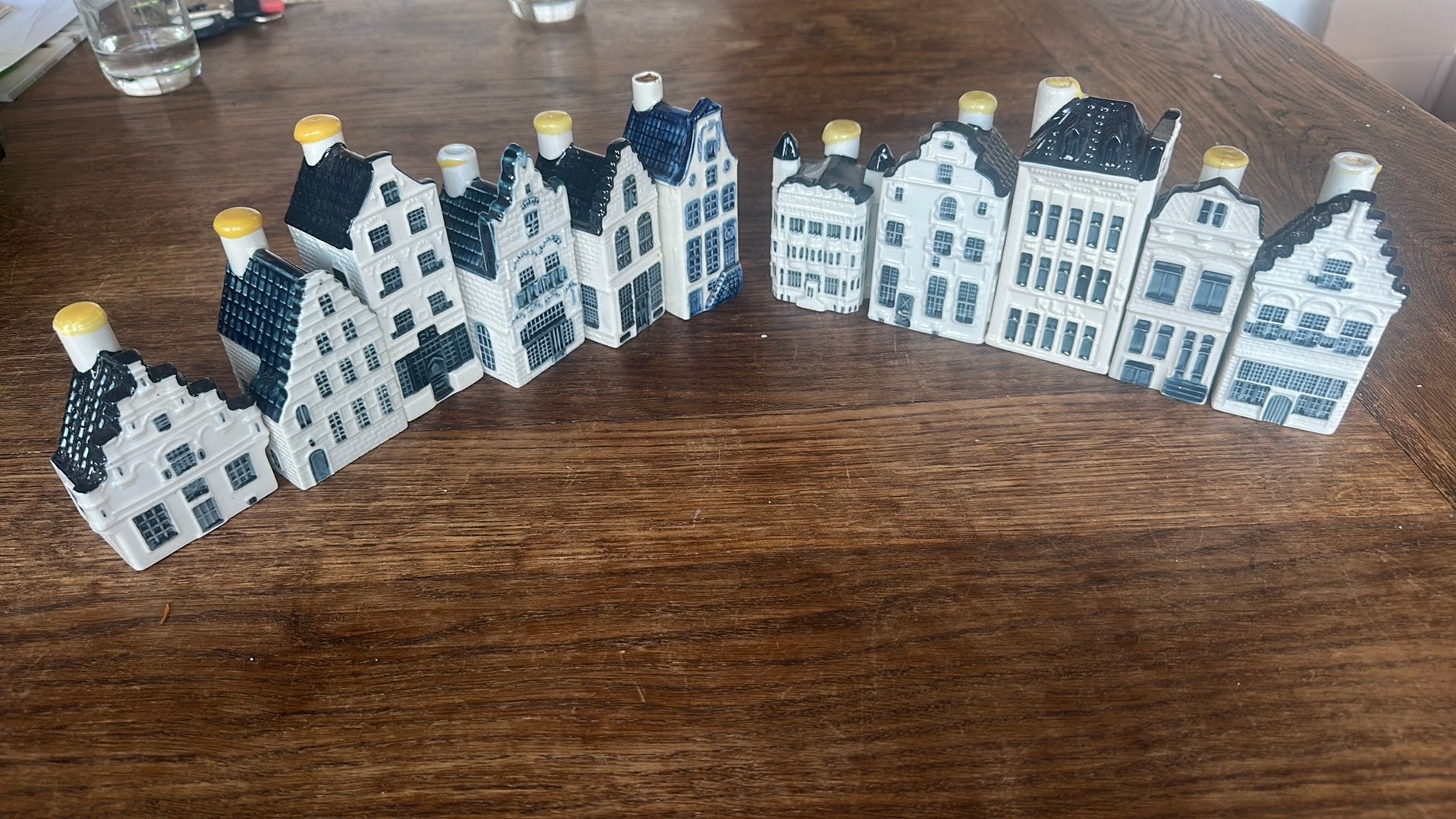 KLM huisjes - Bols Delfts Blauw - Grote collectie, Ophalen of Verzenden, Zo goed als nieuw, 81 t/m 91, Gevuld