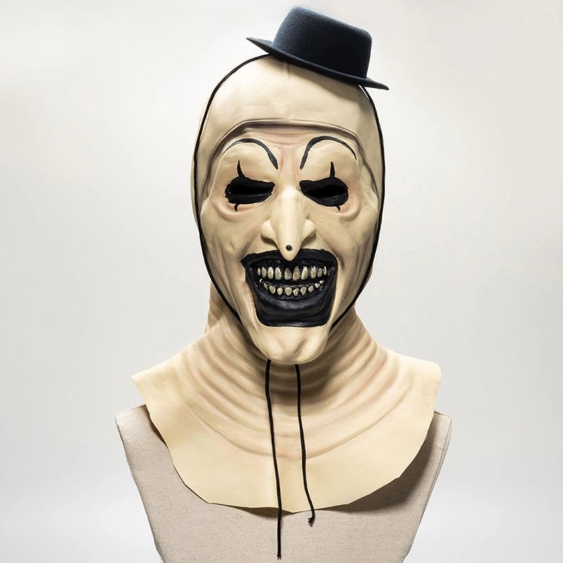 Terrifier Clown Masker Latex Halloween Carnaval Eng Horror, Verzenden, Nieuw, Feestartikel, Halloween of Griezel