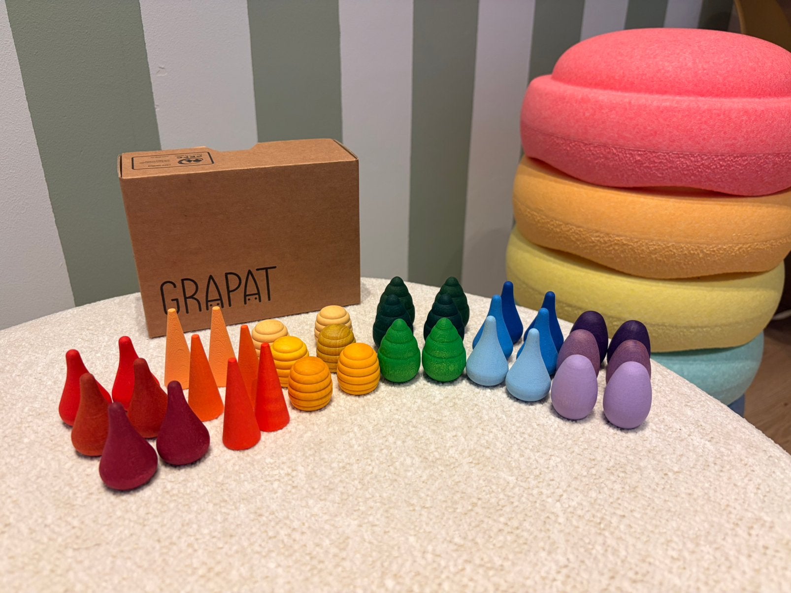 Grapat regenboog mandela set 36 stuks, Ophalen of Verzenden, Nieuw