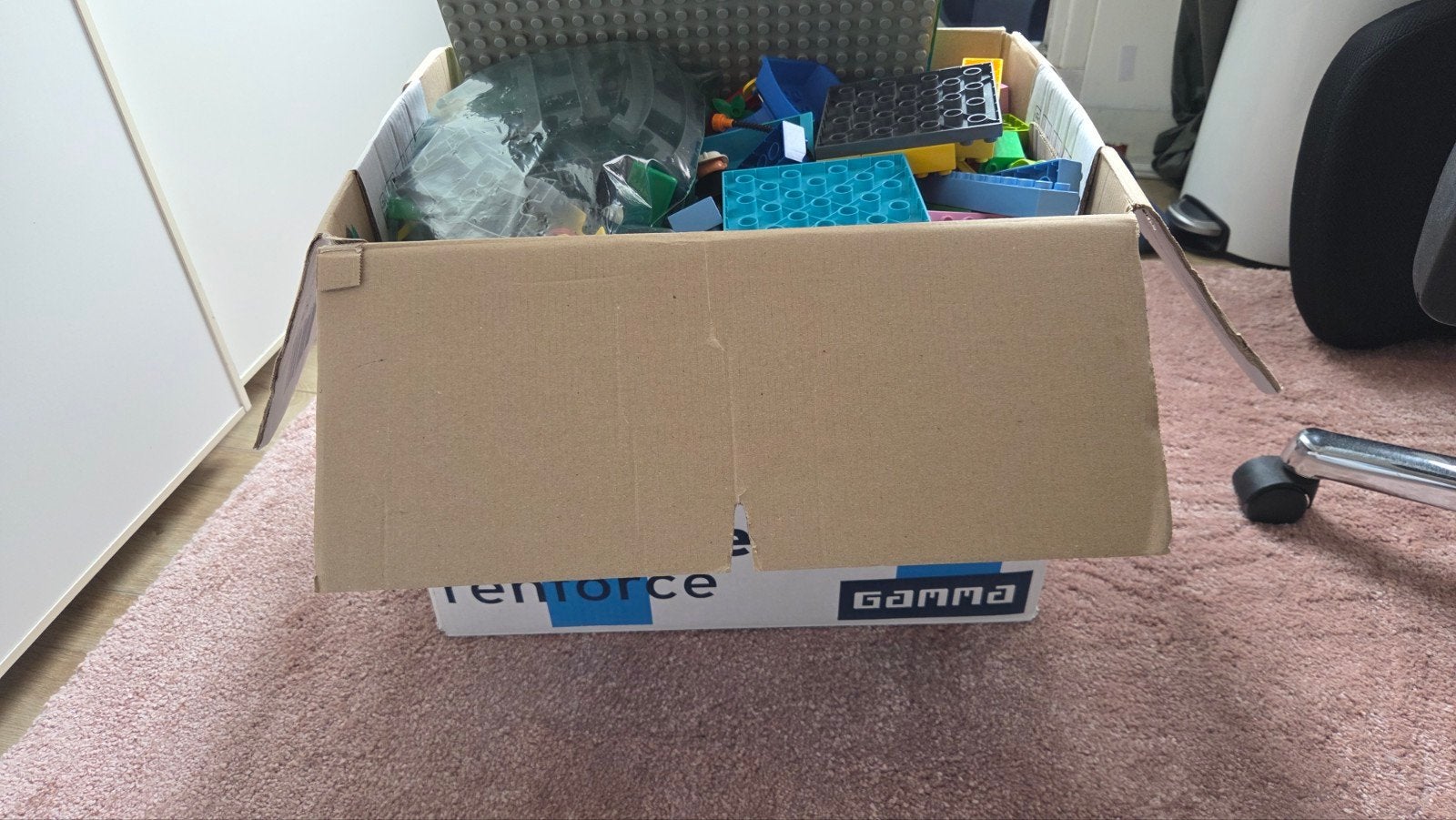 Grote hoeveelheid LEGO Duplo met trein en rails, Ophalen of Verzenden, Gebruikt, Duplo