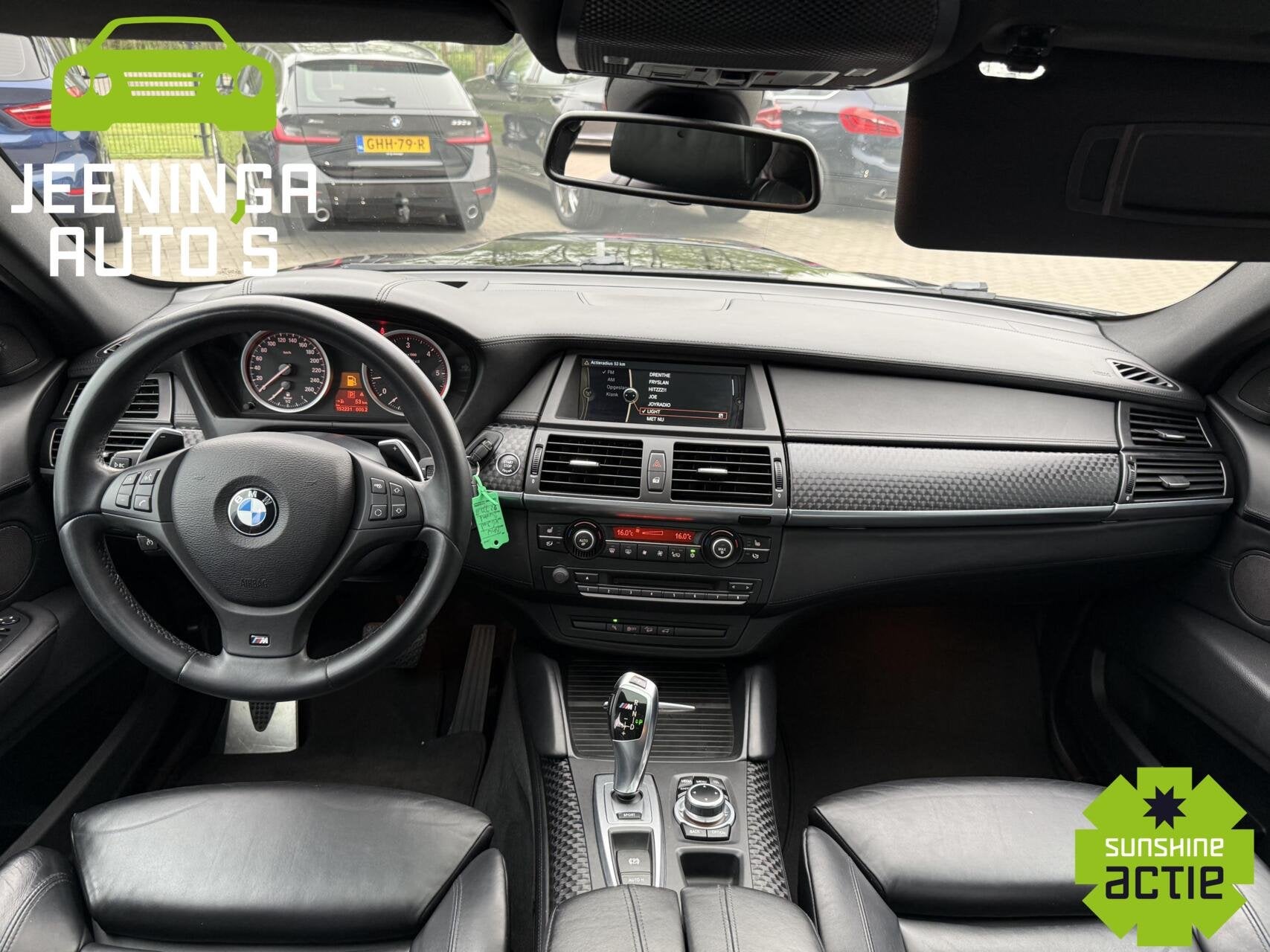 BMW X6 M50d|Leer|Camera|Memory|Achterbankverwarming|DVD|M-pa, Euro 5, Bi-Xenon koplampen, Gebruikt, Zwart