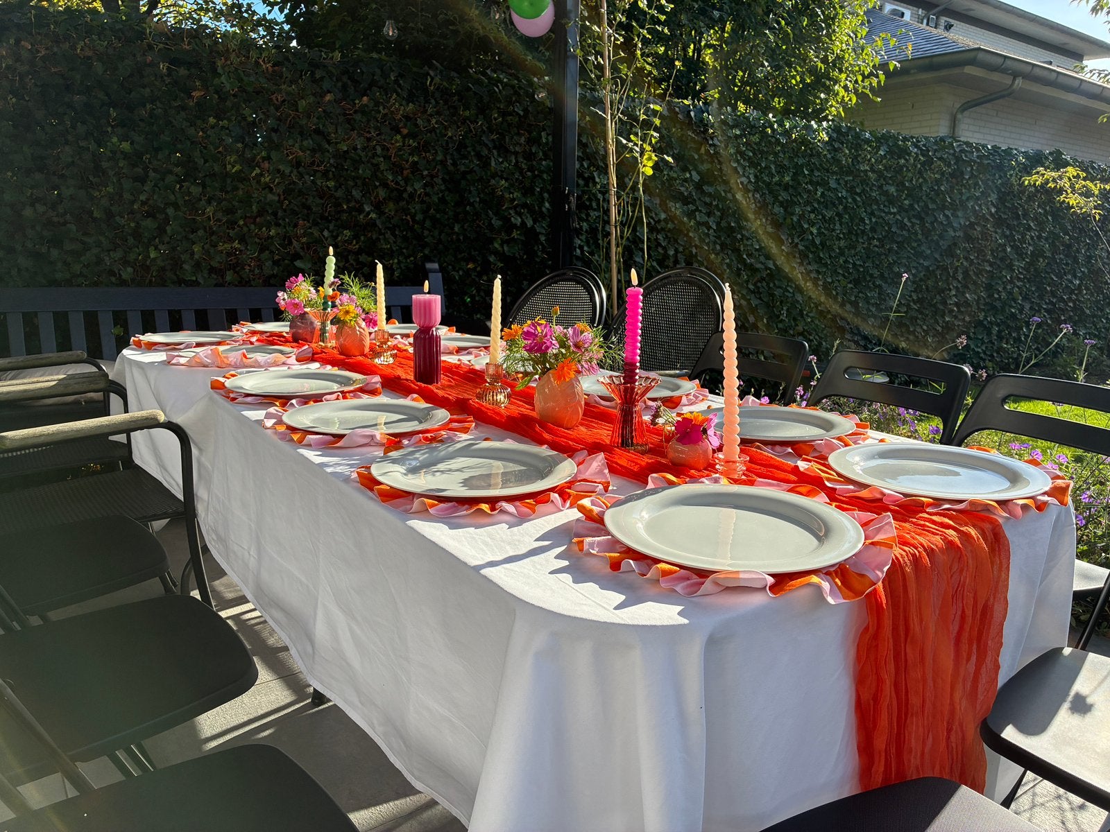 Tafelloper en 13 placemats, Huis en Inrichting, Ophalen of Verzenden, Zo goed als nieuw, Rond