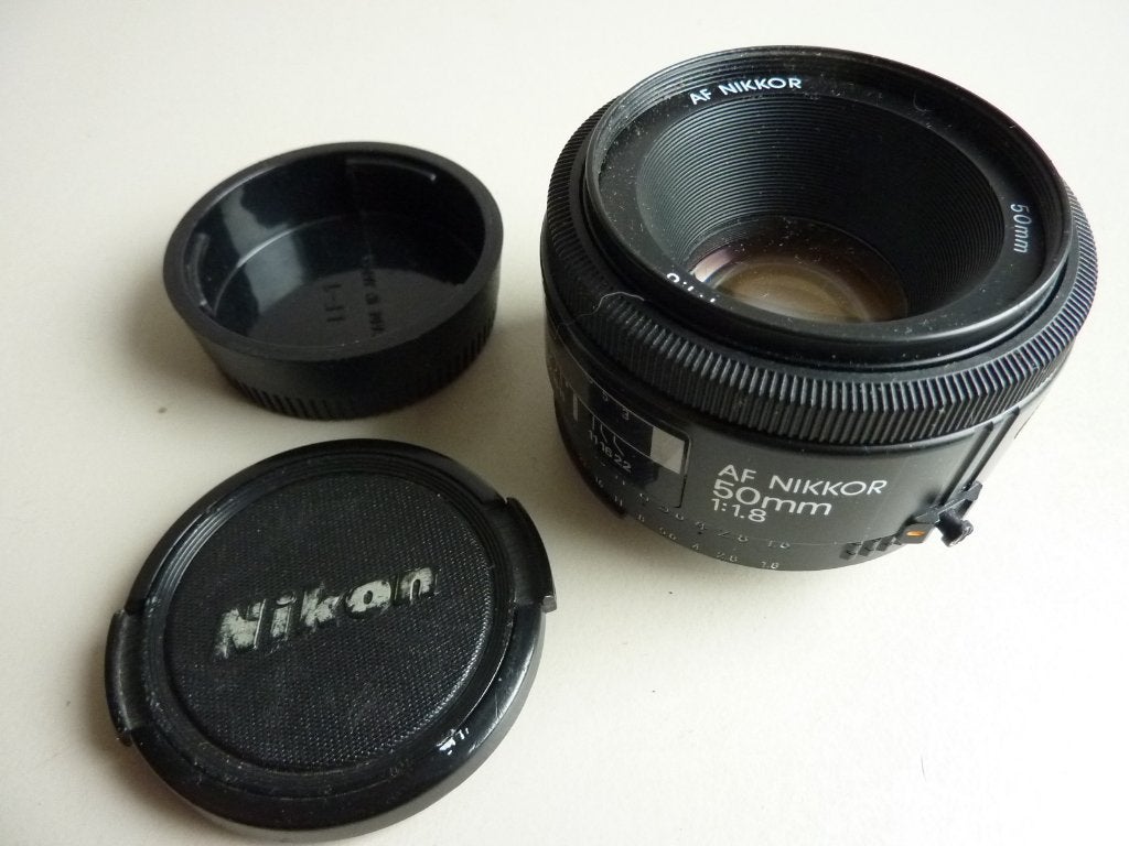 Nikon AF Nikkor 50mm 1:1.8 lens, Audio, Tv en Foto, Fotografie | Lenzen en Objectieven, Ophalen, Gebruikt, Standaardlens