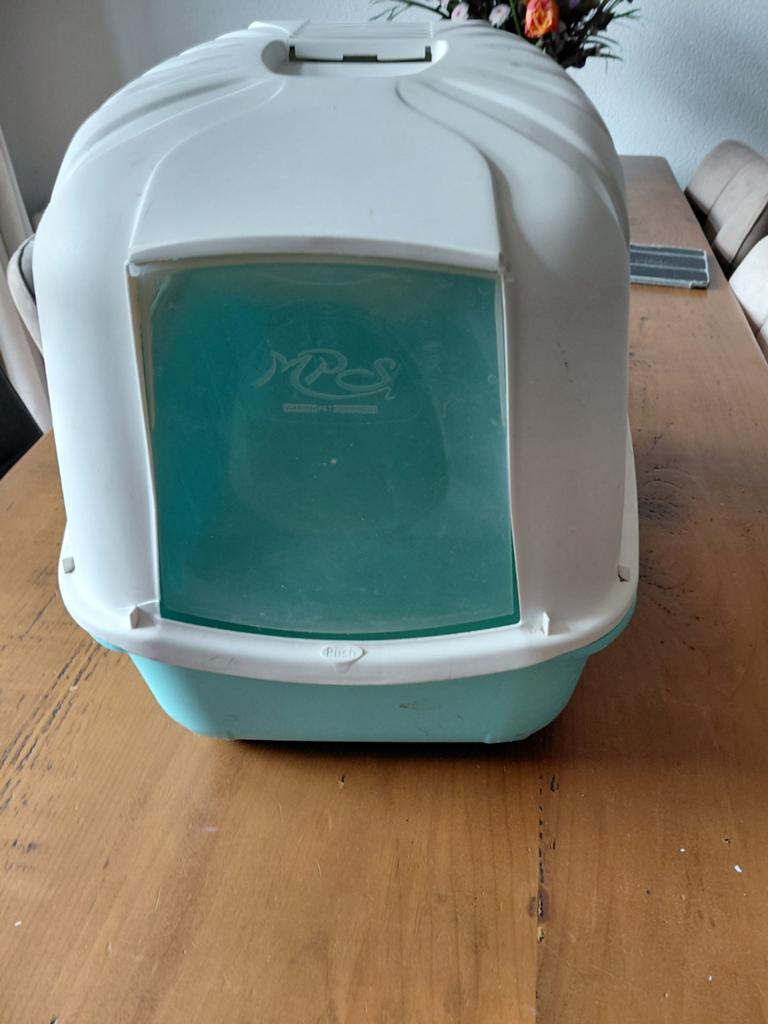 Kattenbak grote kat, erg makkelijk schoon te maken., Ophalen of Verzenden, Zo goed als nieuw, Gesloten