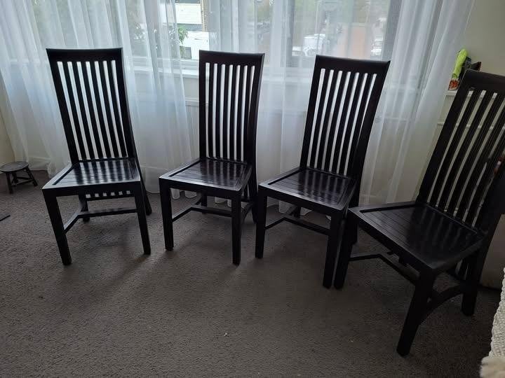 Eetkamer stoelen, Ophalen, Gebruikt, Bruin, Koloniaal