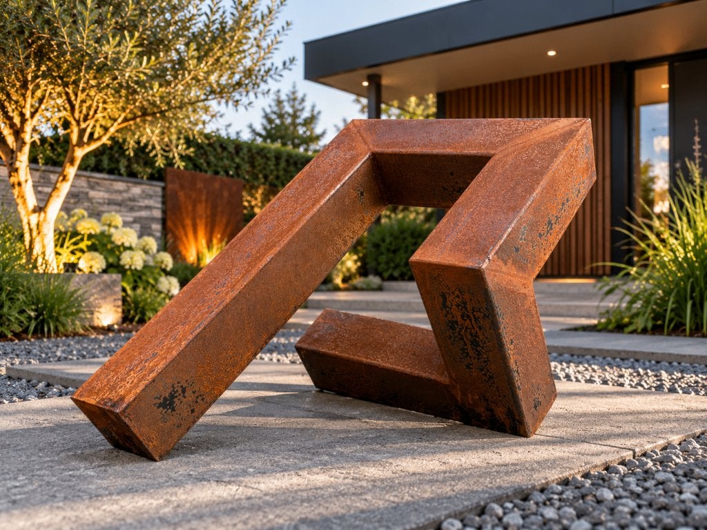 Handgemaakt metalen kunstwerk | Tuinsculptuur metaal, Ophalen of Verzenden, Nieuw, Metaal, Abstract beeld