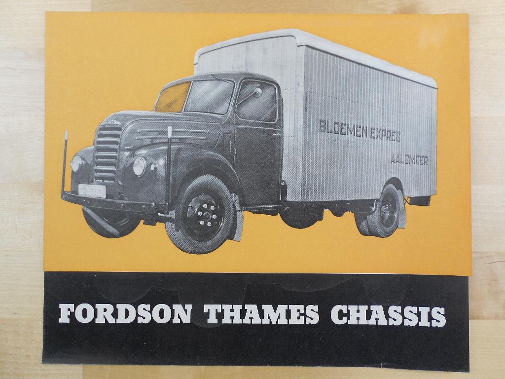 Fordson Thames Chassis Truck Brochure 1951 Ford, Boeken, Gelezen, Ford, Ophalen of Verzenden, Fordson