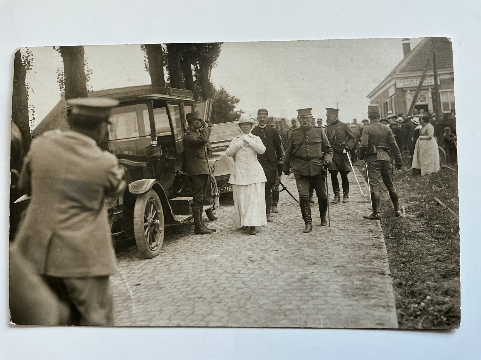 Gastelsveer Oud Gastel Veerhuis fotokaart mobilisatie WOI, Ophalen, Voor 1920, Ongelopen, Noord-Brabant