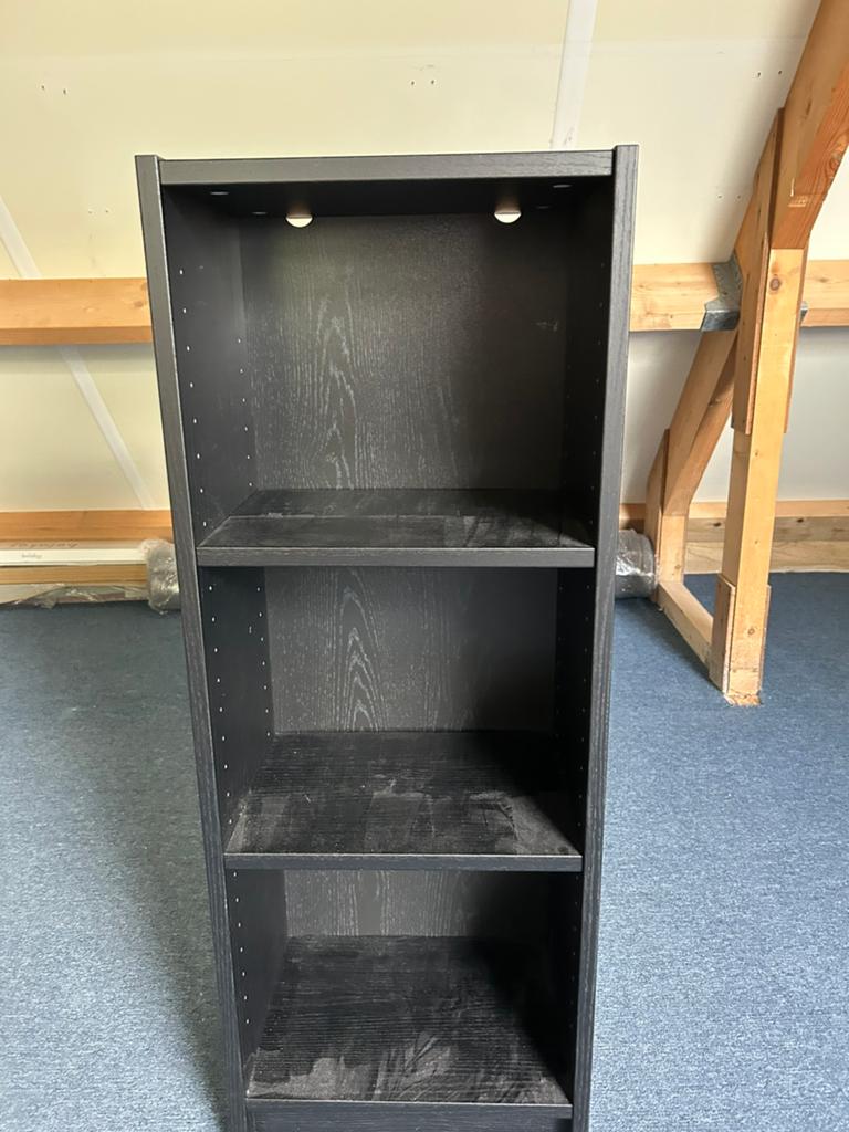 Boekenkast Billy - zwart eikenpatroon, Ophalen, Minder dan 50 cm, 100 tot 150 cm, Zo goed als nieuw