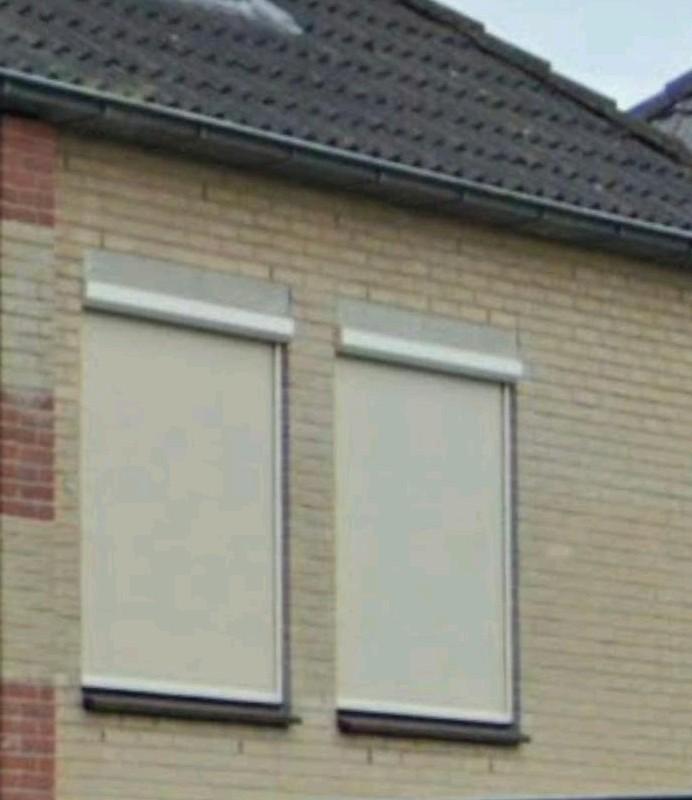 6 Elektrische Screens Crème Wit Doek - Somfy Motor, Ophalen, Gebruikt, 100 tot 150 cm, 100 tot 150 cm