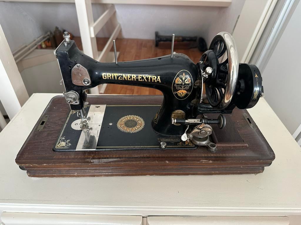 Antieke Gritzner Extra Naaimachine, Antiek en Kunst, Ophalen