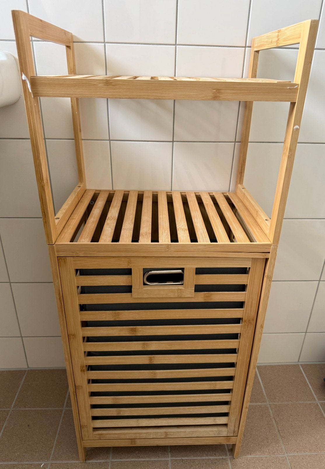 Houten wasmand, Huis en Inrichting, Badkamer | Badkamermeubels, Zo goed als nieuw, Minder dan 100 cm, 25 tot 50 cm, 50 tot 100 cm