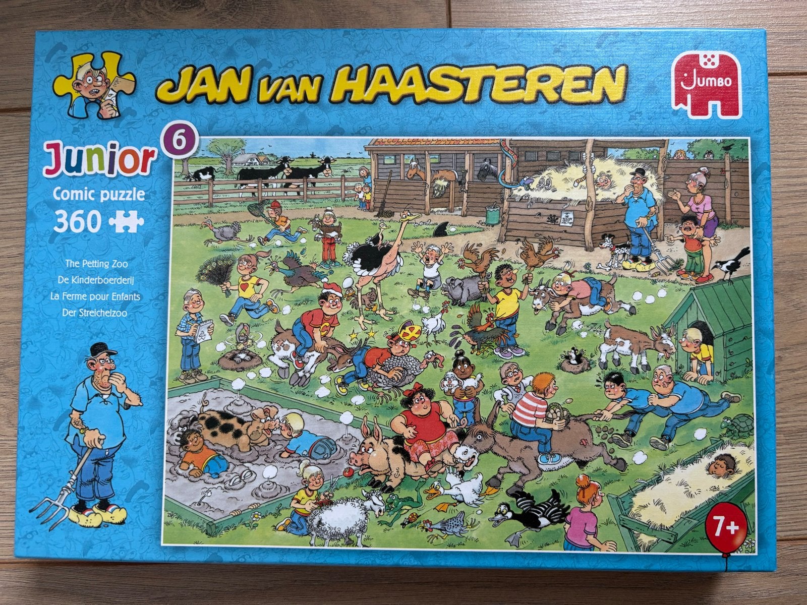 Puzzel Jan van Haasteren Junior De Kinderboerderij, Ophalen, Meer dan 50 stukjes, Zo goed als nieuw, 6 jaar of ouder