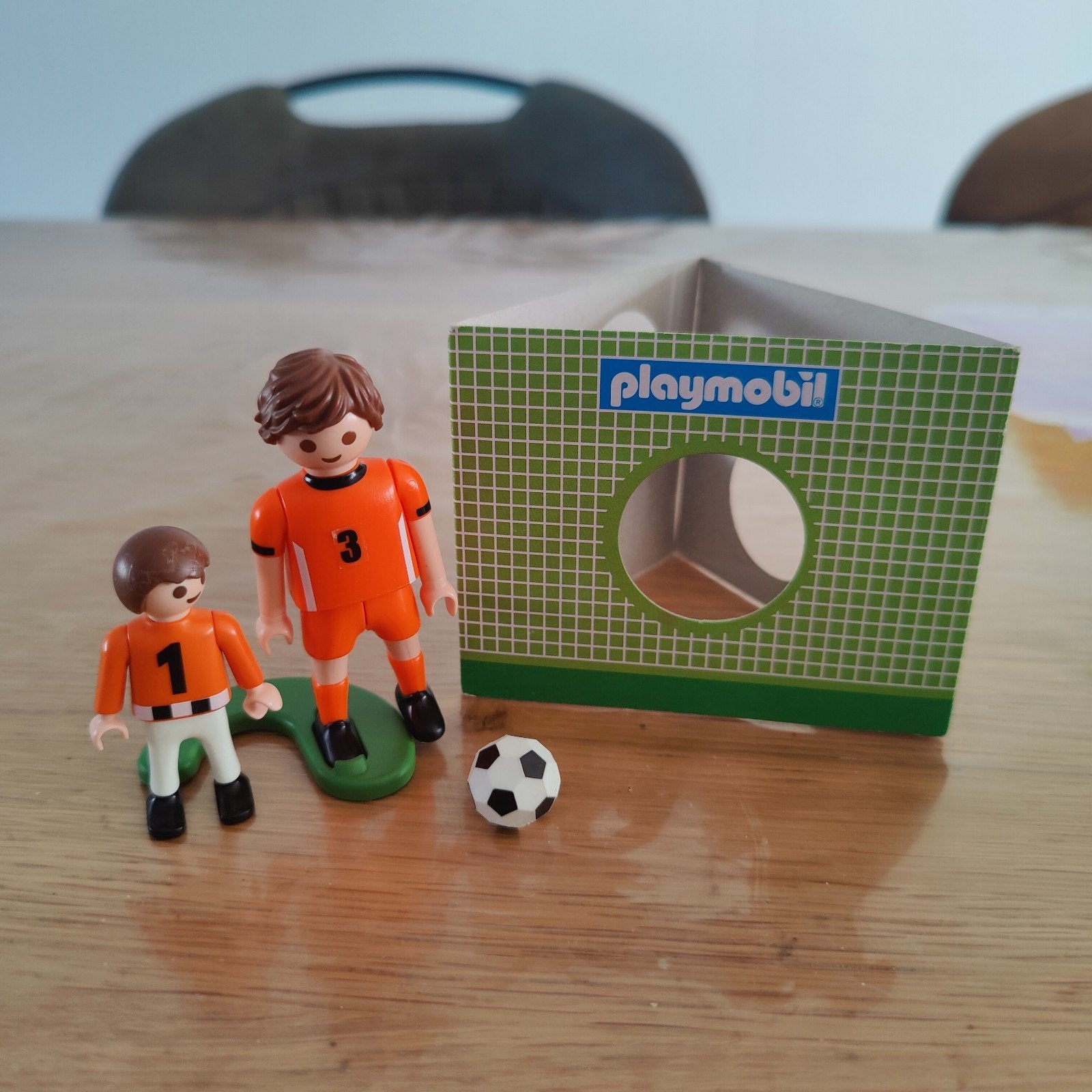 Playmobil Voetballers met Goal en Bal - Zo goed als nieuw, Complete set, Ophalen of Verzenden, Zo goed als nieuw, Sports & action