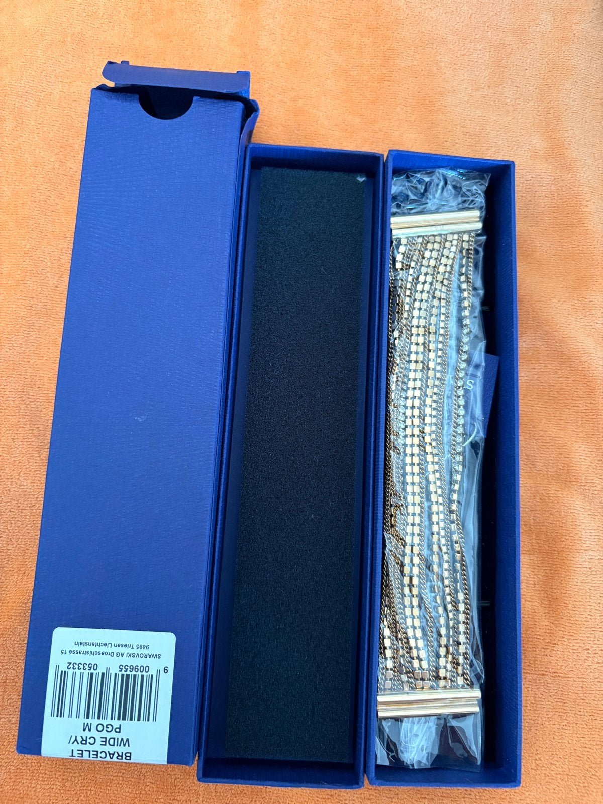 Originele Swarovski set: armband (5505333) + oorbellen, Met kristal, Overige materialen, Ophalen of Verzenden, Zo goed als nieuw