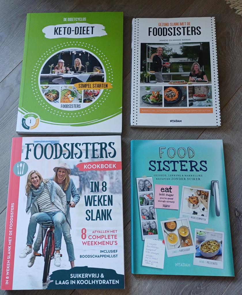 4 x Foodsisters In 8 weken slank en fit., Boeken, Gezondheid, Dieet en Voeding, Ophalen of Verzenden