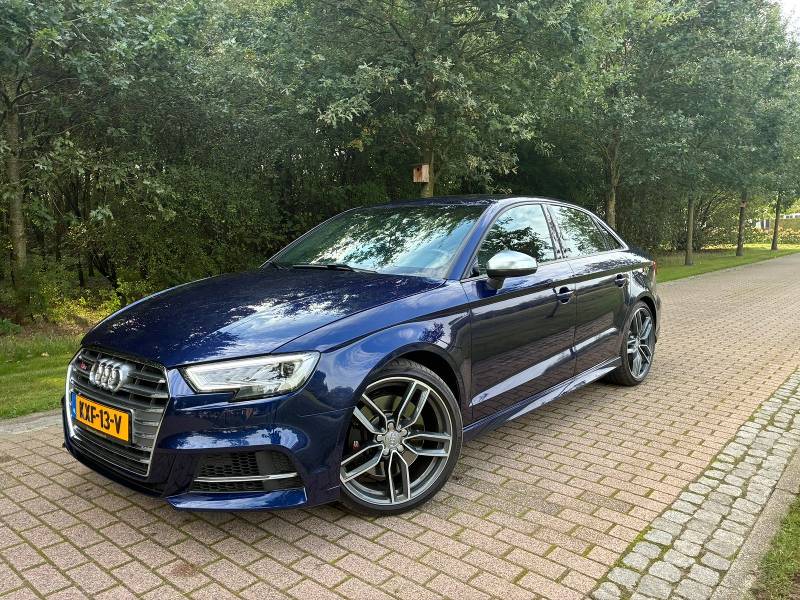 Audi  S3 2.0 Tfsi 310pk Quattro 2018 Blauw, rs stoelen, Seda, Automaat, S3, 15 km/l, 4 cilinders