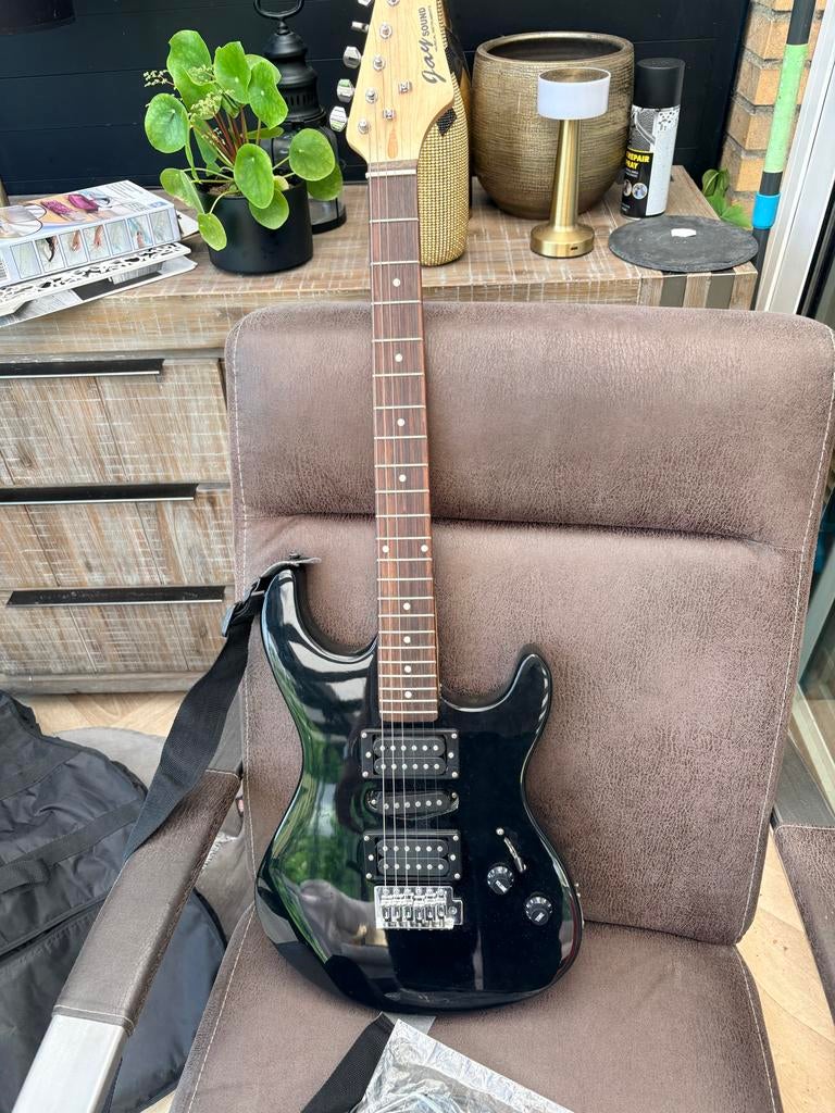 Jay Sound elektrische gitaar - Zwart, Muziek en Instrumenten, Ophalen of Verzenden, Zo goed als nieuw, Solid body, Overige merken