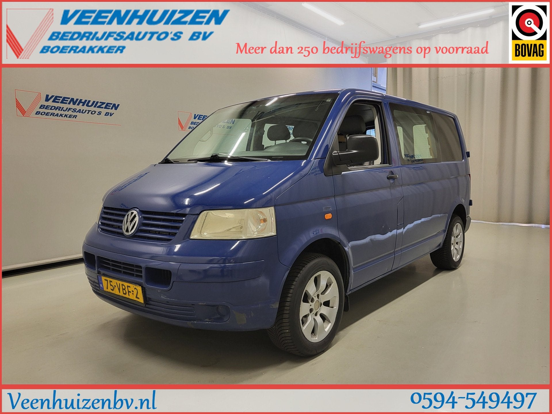 Volkswagen Transporter 2.5TDI 175pk Trekhaak Automaat Marge!, Auto's, Gebruikt, Traction-control, 2500 kg, Origineel Nederlands